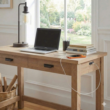 BHF1025004004 : Bàn học, Làm Việc Tích Hợp Cổng Sạc USB 